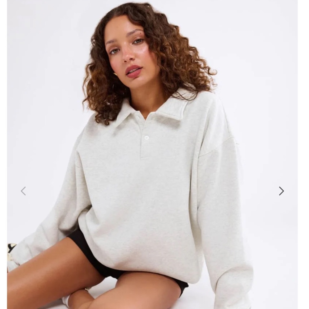 Rumored Airport Sweatshirt, Color Gray, Size S/M (oversized fit)